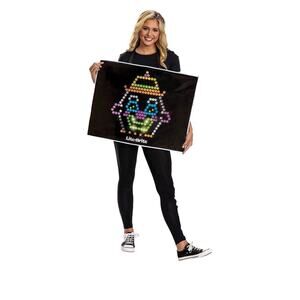 Disguise Womans Black Lite Up Lite Brite Costume Overlay Costume One Size